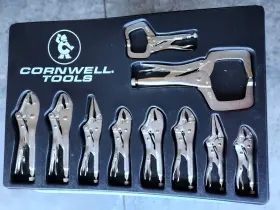Cpll1078 Cornwell New Tools - 10 Piece Locking Pliers Set