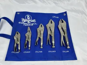 Cpll68 Cornwell - 5 Piece Locking Pliers Set Barely Used-minty