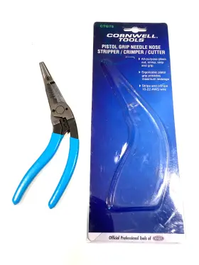 Cornwell Ctg75 Tools New Pistol Grip Needle Nose Stripper Crimper Cutter Pliers
