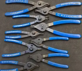 Ml3290 Cornwell 9 Pc Snap Ring Pliers Set