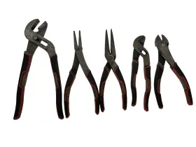 28346 Craftsman Lot Of 5 Vintage Tools..channel Locks And Pliers