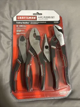 2-13x Craftsman 300387335567 4-pc. Pliers Set Trugrip Handles With Cut Force