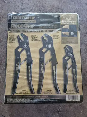32091 Craftsman Robogrip Guards No9 3pc Set Pliers Sears In Case Xuc