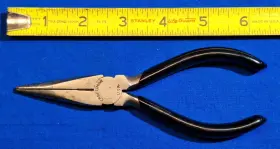 44990 Craftsman Usa 6 Inch Pair Of Needle Nose Pliers Black Handles Vg Cond