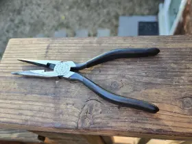 45082 Craftsman Wf Long Needle Nose Pliers With Side Cutters 8 Inch Vintage Usa