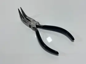 45083 Craftsman Tools Usa Rare Bent Needle Nose Pliers - C Stamp Black Grip