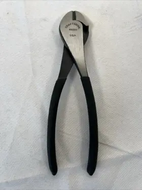 9-45084 Craftsman 45084 945084 Vintage 7 Inch Bent Wide Jaw Diagonal Cutting Pliers Wf Ad Usa Euc