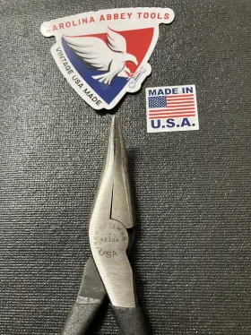 45104 Craftsman Vintage 6 Inch Bent Needle Nose Pliers Wf Usa