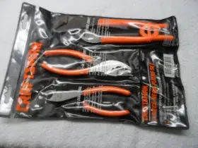 45238 Craftsman Slip Diagonal Arc Pliers Set Usa 3 Pcs Neon - Pn Orange