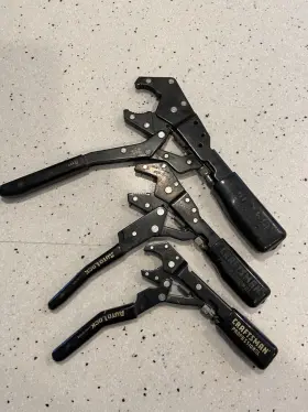 45309 Craftsman 45306 55307 Professional Auto Lock Pliers Set Of Three 45309 Craftsman 45306 55307 Professional Auto Lock Pliers Set Of Three
