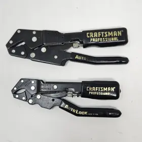 45306 Craftsman 45307 Lot Of 2 Professional Auto Lock Grip Pliers And