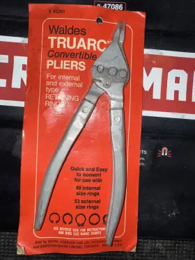 45351 Craftsman Sears Waldes Tru Arc Convertible Snap Ring Plier Set Pre Usa Nos