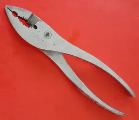 45373 Craftsman Vintage Tools Usa Slip Joint Pliers Wf Wire Cutters 8 Inch Engrave