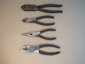 45092 Craftsman 45378 45102 45075 Vtg 4 Pliers Linesman Needle Nose Cutters Tongue And Groove Usa - Read