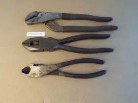 45092 Craftsman 45381 45074 3 Vtg Usa Linesman Cutters Tongue And Groove Please Read