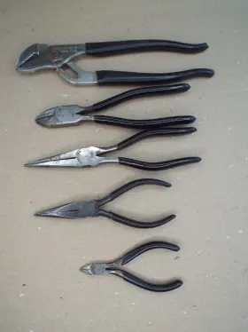 45904 Craftsman 45382 Vtg 5 Pliers Tongue And Groove Cutters Needle Nose Inch C Usa Pls Read