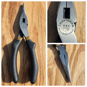 9-45582 Craftsman 45582 945582 Vintage Professional 8 Inch Needle Nose Pliers Made In Usa Vgc