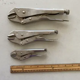 45961-45342-45343 Craftsman 3pc.vintage Vise Grip Pliers Usa Clean Examples