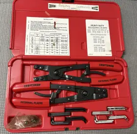 Craftsman 47219 Rare Sears Heavy Duty Snap Ring Pliers Set Usa Like New