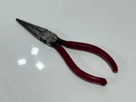 Craftsman 5077 Sears Tools Usa 3077 Rare Red Grip Needle Nose Pliers With Cutters - Bf Japan