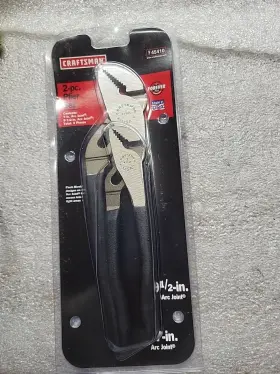9-45410 Craftsman Vintage Usa 2 Pc. Plier Set 45410 7 Inch And 9 1/2 . Nos