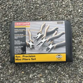 9-45675 Craftsman Professional 4pc Precision Mini Pliers Set Read