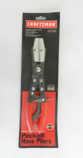 941839 Craftsman 41839 10 Inch Ratchet Lock Swivel Jaw Pinch-off Hose Clamp Pliers Usa