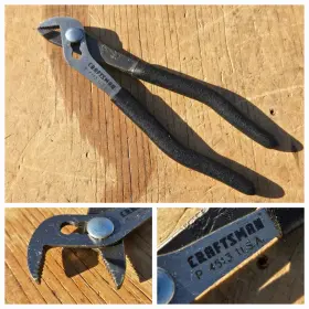 9-4513 Craftsman 94513 Vntg 5-1/4 Inch 3 Position Adjustable Arc Joint Ignition Pliers Usa