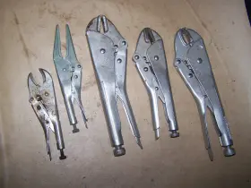 945349 Craftsman 945342 45342 45349 Vintage Lot Of 4 Vise Grip Straight Jaw Needle Nose Pliers Vguc Usa