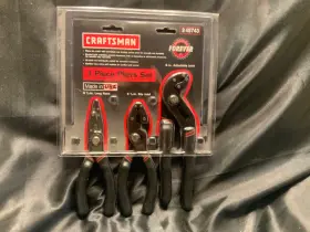 945743 Craftsman Vintage Plier Set Usa Nos 3pc 45750 45753 45755