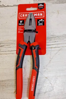 Cmht81648 Craftsman New 8 Inch Lineman Pliers Compound Action Comfort Grip