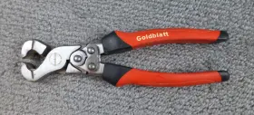282-8 Crescent Goldblatt Tool End Cutting Multi Pliers Nippers 9 Inch Made In China Red Handle