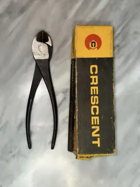 542-1 Crescent Vintage Linesman Electrician Pliers Cutters 7 Inch Usa
