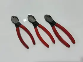 542-7 Crescent Tools Usa 3pc Red Grip 7 Inch Diagonal Cutting Pliers Wire Cutters