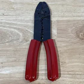 4x136a Dayton 8 Inch Wire Cable Stripper Cutter Crimper Pliers Red Handle Vtg Usa