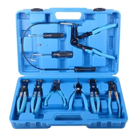 Yt-1009-blu Dayuan 9pcs Automotive Wire Long Reach Hose Clamp Pliers Set For Fuel Oil Water
