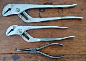 Diamalloy Hl110 Hl112 1100-50 3 Pcs. Diamond 6 Inch Needle And Groove Pliers P Usa