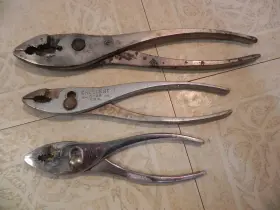 H110 Diamond Crescent Williams Lot Of 3 Slip Joint Adjustable Pliers 10 Inch 8 6 Usa