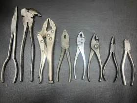 K711b Dunlap Vintage Mixed Pliers 8 Pcs Set Truecraft Great Neck Fence