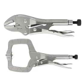 91089706 Eagle Grip 11 In C-clamp/10 Curved Jaw Locking Plier 2pc. Set