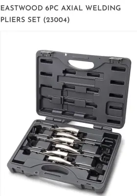 Eastwood 607174146079 6 Piece Axial Welding Pliers Set New Unopened