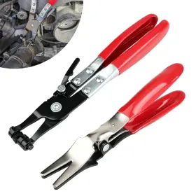 Eeekitonline 616361658080 2 Pcs Hose Clamp Pliers Removal Tool Car Fuel Coolant Oil Water Pipe Repair Set