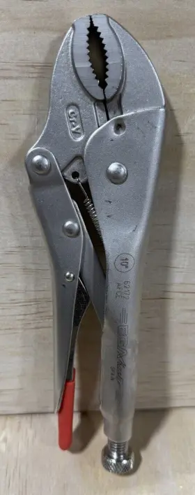 62172 Ega Master Curved Jaw Grip Pliers With Wire Cutter Titacrom New