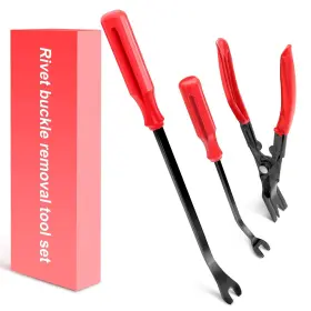Eldhus 734257026321 Clip Pliers Trim Upholstery Tools - 3 Pack Car Removal Tool Set To Remove Riv