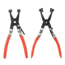 Fengwu 764690021393 2-in-1 Flat Hose Clamp Pliers - 45 Angled And Straight Locking For Low