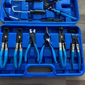 Yp5602 Freetec 9pc Auto Fuel Hose Clamp Pliers Long Reach Wire Spring Remover Tool/s