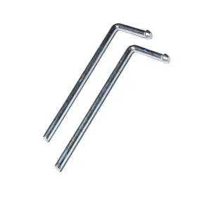 Furzeqifa 614168898470 2 Pack Exhaust Hanger Rods 3/8 Inch X 9.5 Inchs 90 Degree Universal Weld In Hange