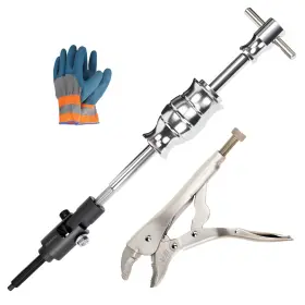 Gearoll Cr-gz023 Locking Pliers Slide Hammer Puller Set 9.8 In Silver