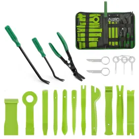 Grc-236 Gooacc 19pcs Trim Removal Tool Set Panel Fastener Clips Green