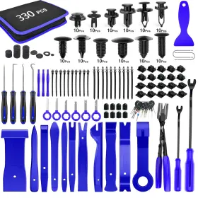 Gooacc Grc-250 330pcs Trim Removal Tool Auto One Size Clips Kit Blue